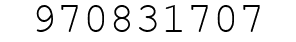 Number 970831707.