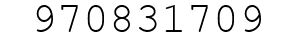 Number 970831709.