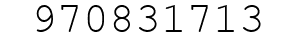 Number 970831713.