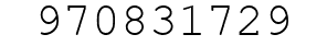 Number 970831729.