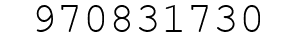 Number 970831730.