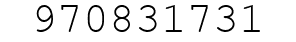 Number 970831731.