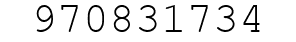 Number 970831734.