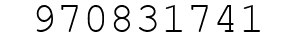 Number 970831741.