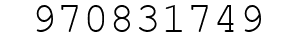 Number 970831749.