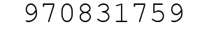 Number 970831759.
