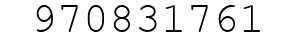 Number 970831761.