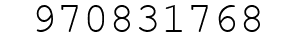 Number 970831768.