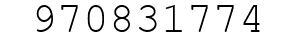 Number 970831774.