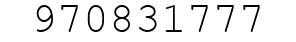 Number 970831777.