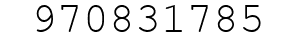Number 970831785.