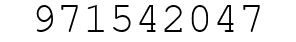 Number 971542047.