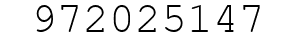 Number 972025147.