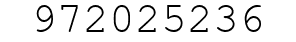 Number 972025236.