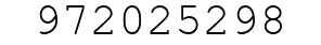 Number 972025298.