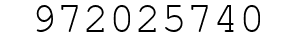 Number 972025740.