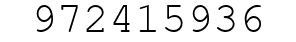 Number 972415936.