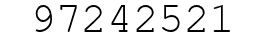 Number 97242521.