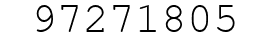 Number 97271805.