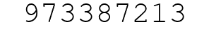 Number 973387213.