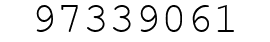 Number 97339061.