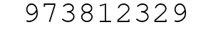 Number 973812329.