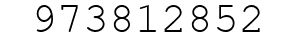 Number 973812852.