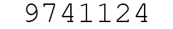 Number 9741124.