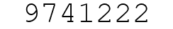 Number 9741222.