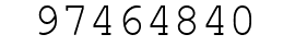 Number 97464840.