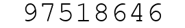 Number 97518646.