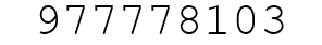 Number 977778103.