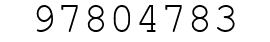 Number 97804783.