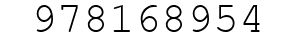 Number 978168954.