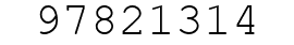 Number 97821314.