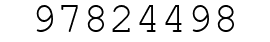 Number 97824498.