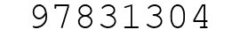 Number 97831304.