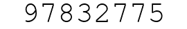 Number 97832775.