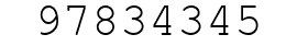 Number 97834345.