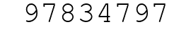 Number 97834797.