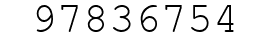 Number 97836754.