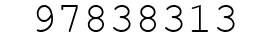 Number 97838313.