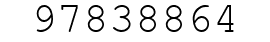 Number 97838864.