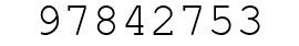 Number 97842753.