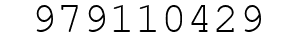 Number 979110429.
