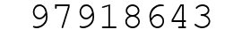 Number 97918643.
