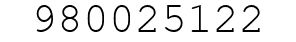 Number 980025122.