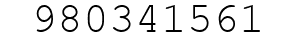 Number 980341561.