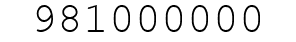 Number 981000000.