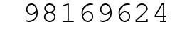Number 98169624.